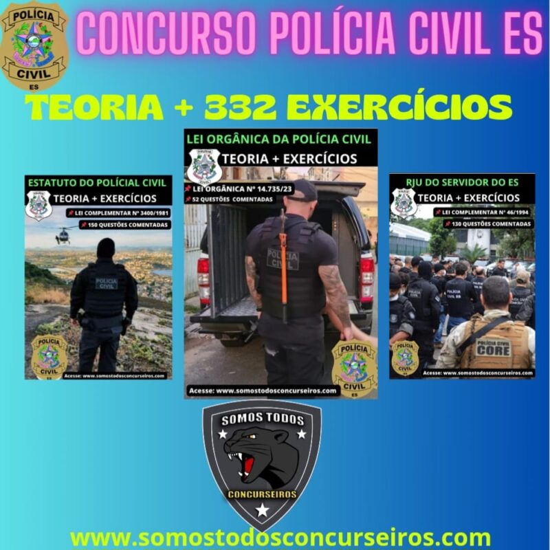 POLÍCIA CIVIL- ES: TEORIA ESPECÍFICA PARA PCES + 350 EXERCÍCIOS COMENTADOS COM QUESTÕES INÉDITAS. - Image 2