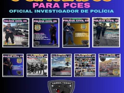 POLÍCIA CIVIL DO ES, CARGO OIP: 9 SIMULADOS PARA PCES CONFORNE O EDITAL E A BANCA IBADE COM VÁRIAS QUESTÕES INÉDITAS.
